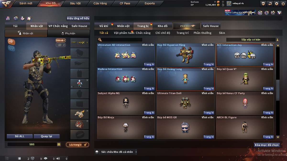shop acc cf uy tin gia re